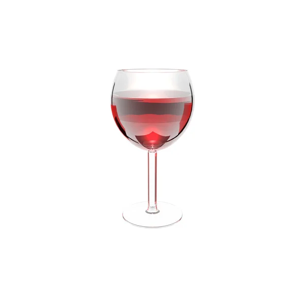 Geïsoleerd op een witte wijnglas — Stockfoto