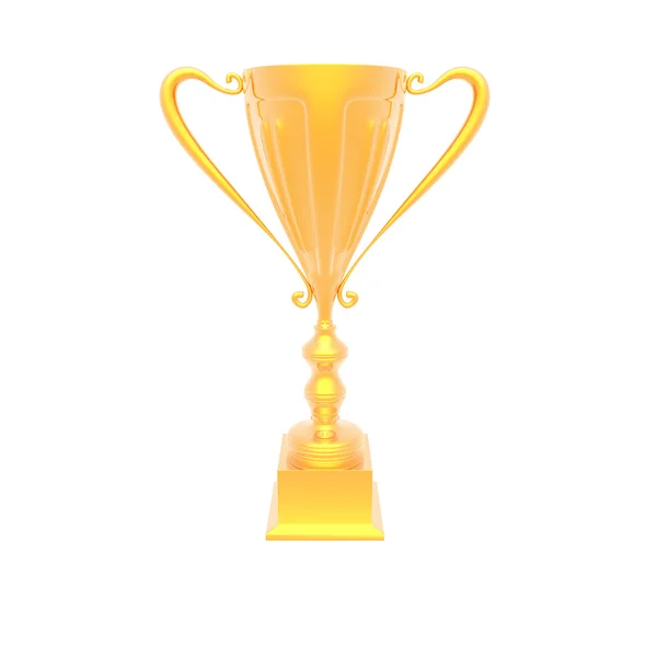 Trophy cup isolated on a white — Stock Photo, Image