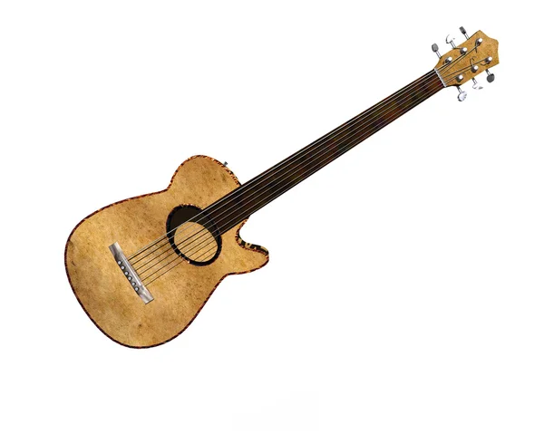 Cool 3D guitar — Stock Photo, Image