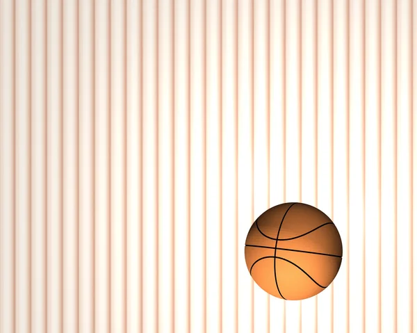 3d basquete isolado em um branco — Fotografia de Stock