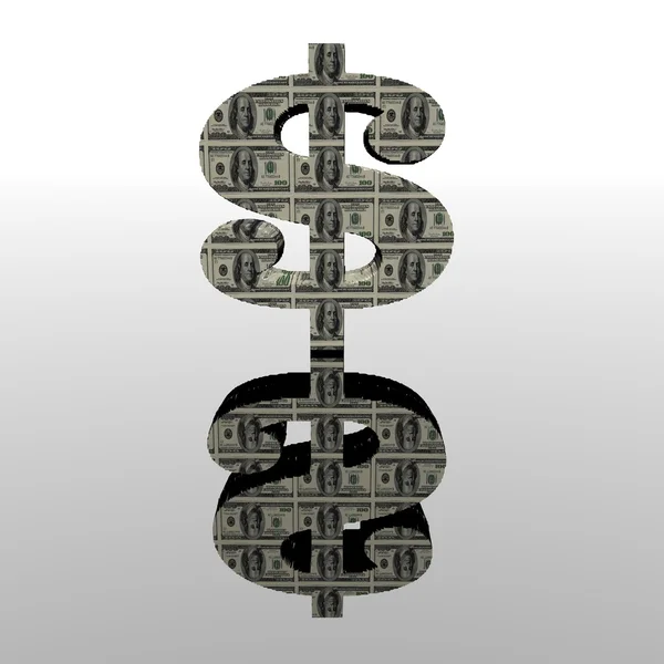 Usa dollar financial sign — Stock Photo, Image