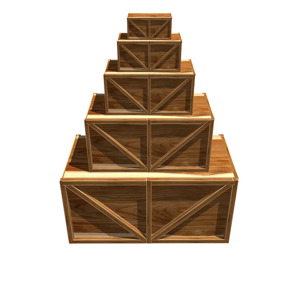 Caixas de madeira — Fotografia de Stock