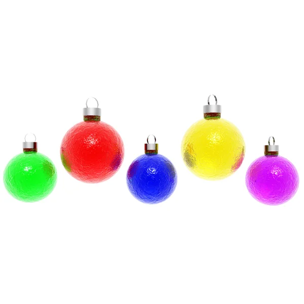 Christmas balls isolated on a white — Stock Photo, Image