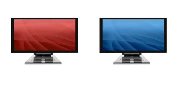 3d flat monitor — Stock Photo, Image