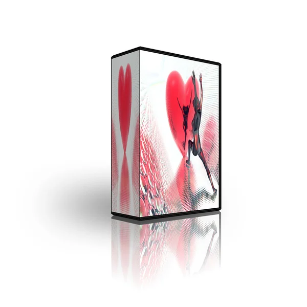 Blank CD DVD box — стоковое фото