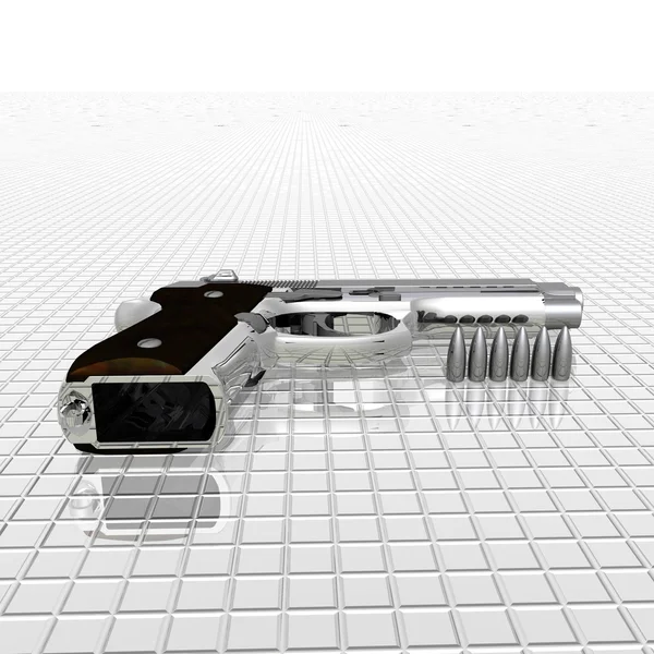 Zbliżenie pistolet — Zdjęcie stockowe