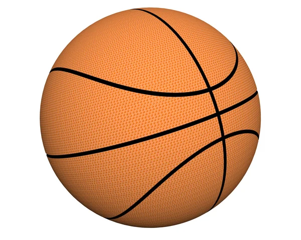 3D kosárlabda elszigetelt fehér — Stock Fotó