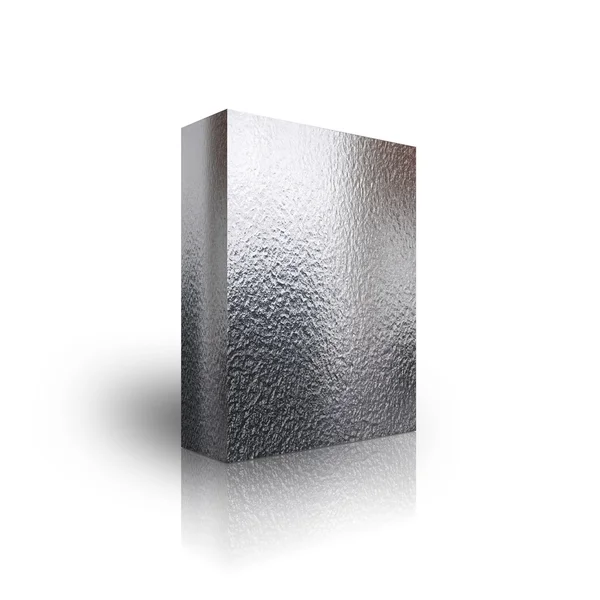 Blank metal box template — Stock Photo, Image