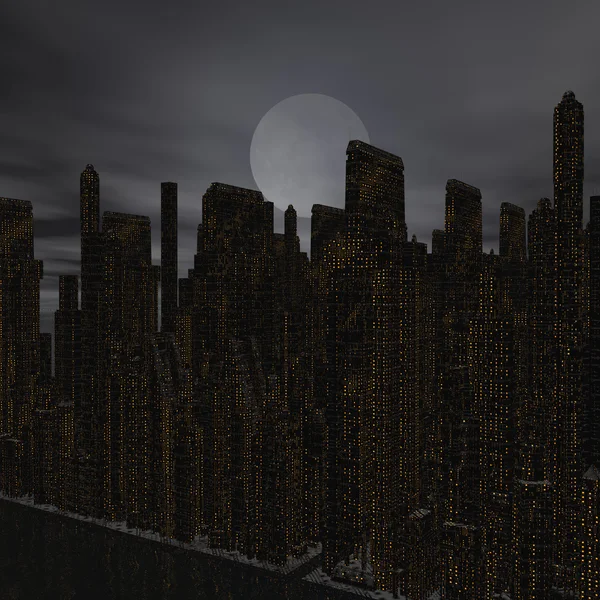 야간 도시 — 스톡 사진