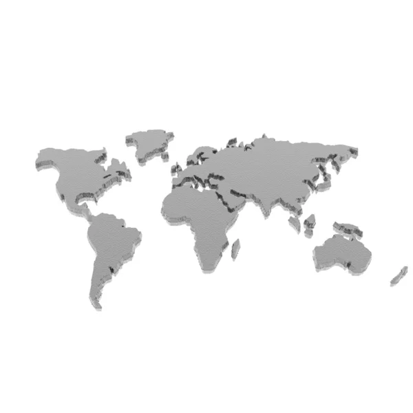 空白の白い蛇毛皮ボックス テンプレートμοντέλο της γεωγραφικής παγκόσμιο χάρτη — Φωτογραφία Αρχείου