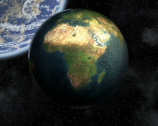 Tierra en el espacio — Foto de Stock