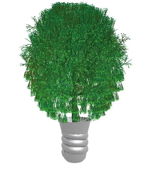 Zelený strom ekologické — Stock fotografie