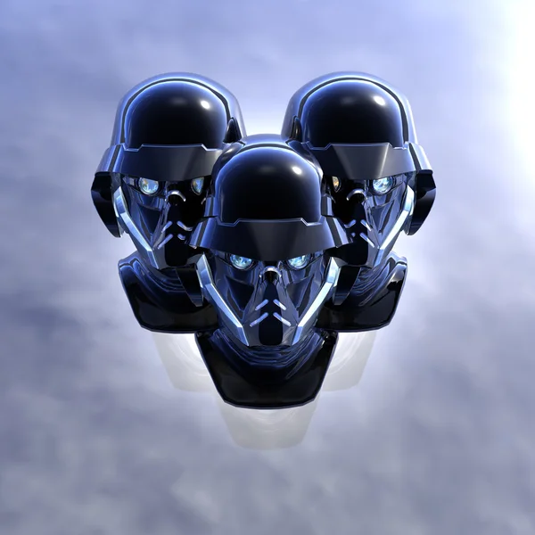Cyborg huvud — Stockfoto