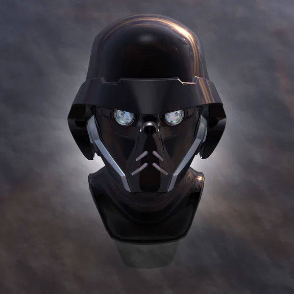 Cyborg κεφάλι — Φωτογραφία Αρχείου