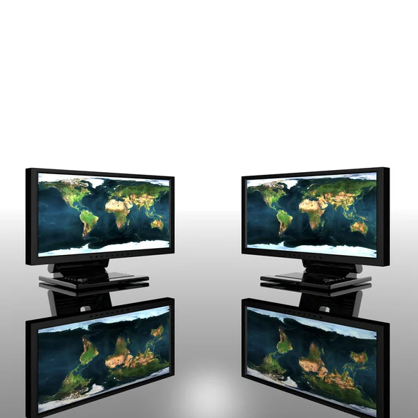 Monitory komputerowe — Zdjęcie stockowe