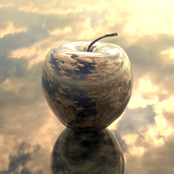 Μήλο στον ουρανό — Φωτογραφία Αρχείου