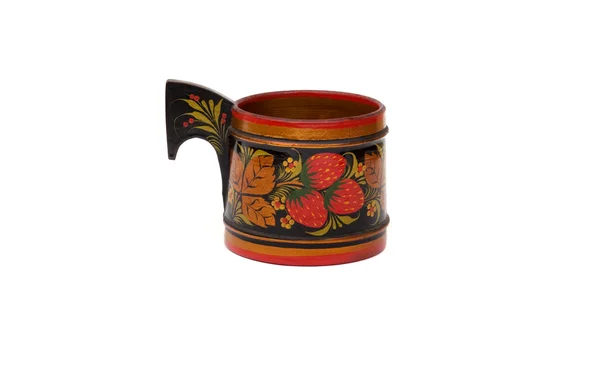 Russian traditional houseware isolated on a whit — Stock Photo, Image
