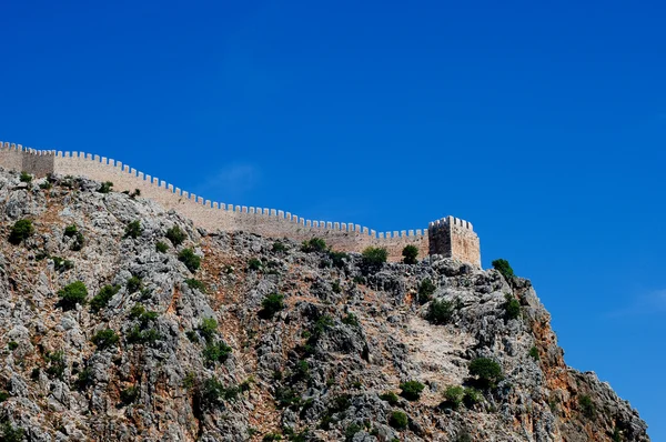 stock image View of a mediterranean city alania