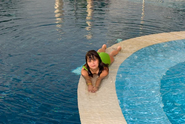 stock image Girl in swimming pool