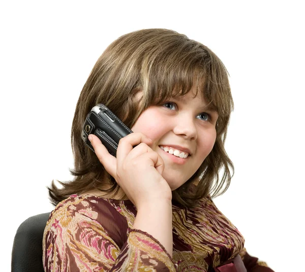 Chica hablando por teléfono — Foto de Stock