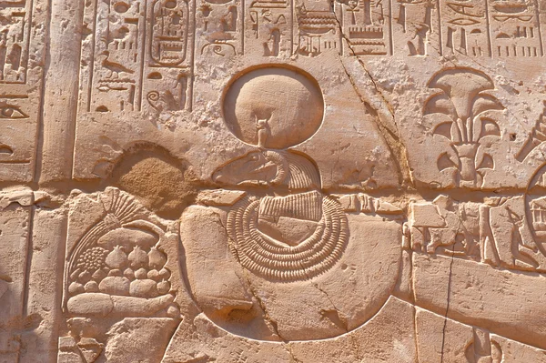 Ιερογλυφικά της Αιγύπτου από το Λούξορ — Φωτογραφία Αρχείου