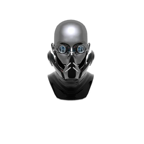 Cyborg κεφάλι Εικόνα Αρχείου