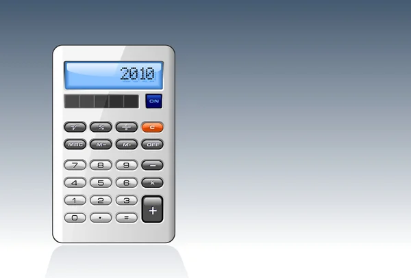 Calculator (Silver) — Stock Vector