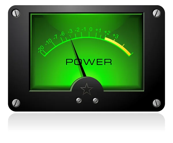 Groene Energiemeter — Stockvector