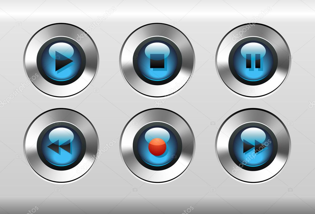 Music Player Buttons