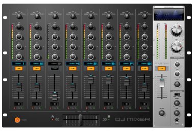 Eight-Channel Mixer clipart