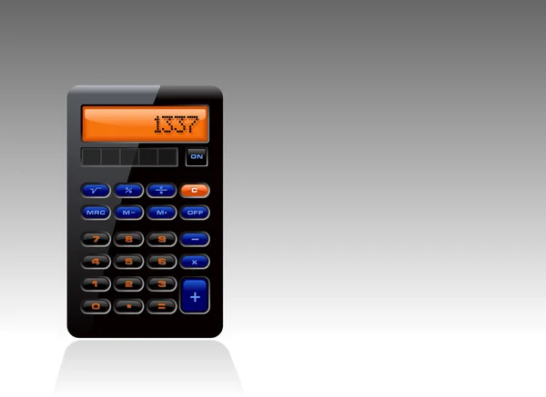 Classic Black Calculator — Stock Vector