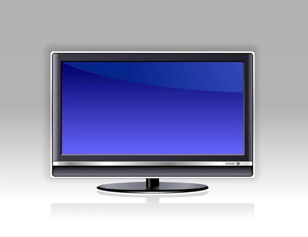 Niebieski plazmy tv — Wektor stockowy