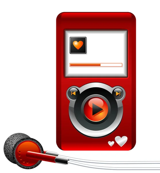 Leitor MP3 — Vetor de Stock