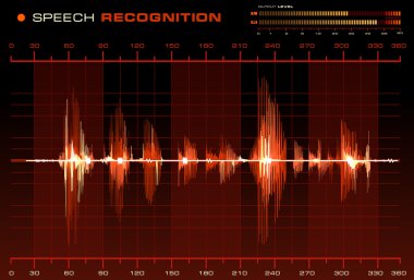 Speech recognition signal clipart