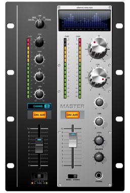 Sound Recording Studio controls set clipart