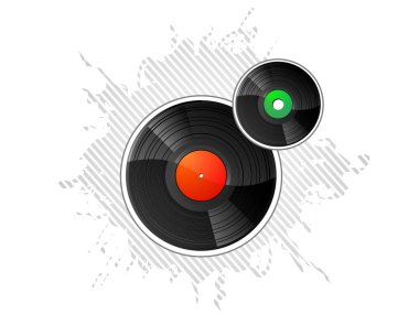 Vynil disks clipart