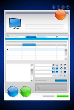 Web Elements for User Interface clipart