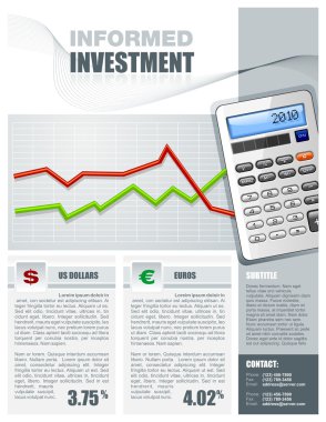 Financial Investment Brochure clipart