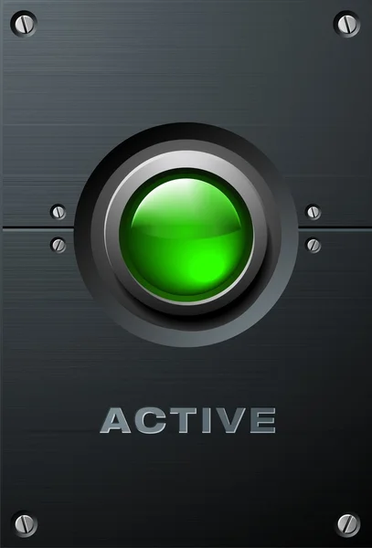绿色大按钮 — 图库矢量图片