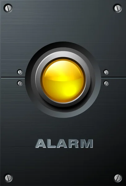 Grand bouton jaune — Image vectorielle