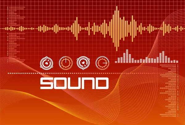 Sygnały dźwiękowe laboratorium — Wektor stockowy