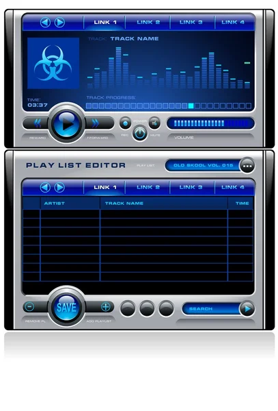 MP3 Medya Müzik çalar vektör — Stok Vektör