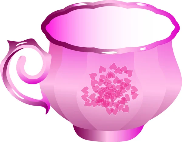 stock vector Pink cup