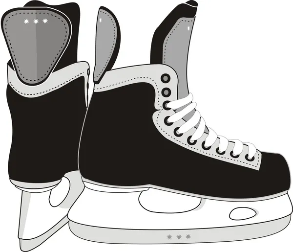Pattini da hockey su ghiaccio . Grafiche Vettoriali