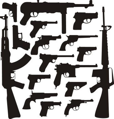 Gun collection II - World legends clipart