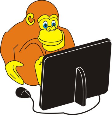 maymun ve bilgisayar