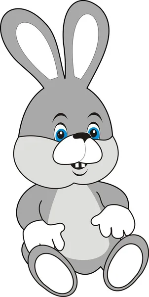 兔 (兔子)-一个软的玩具 — 图库矢量图片