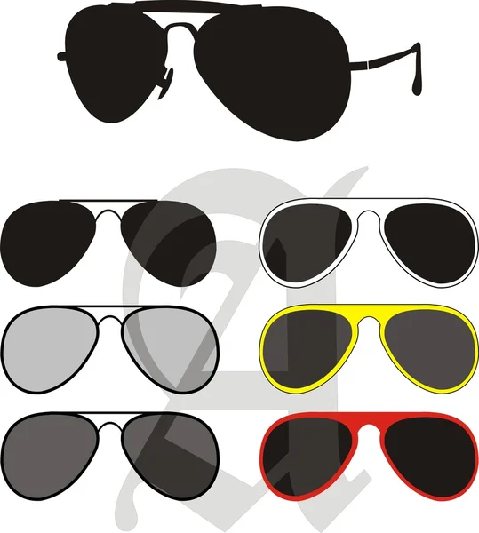 Collezione occhiali da sole — Vettoriale Stock