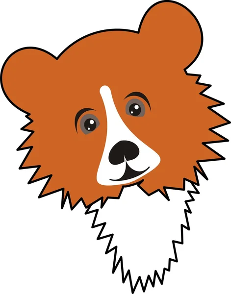 Mladý medvěd (grizzly) — Stockový vektor