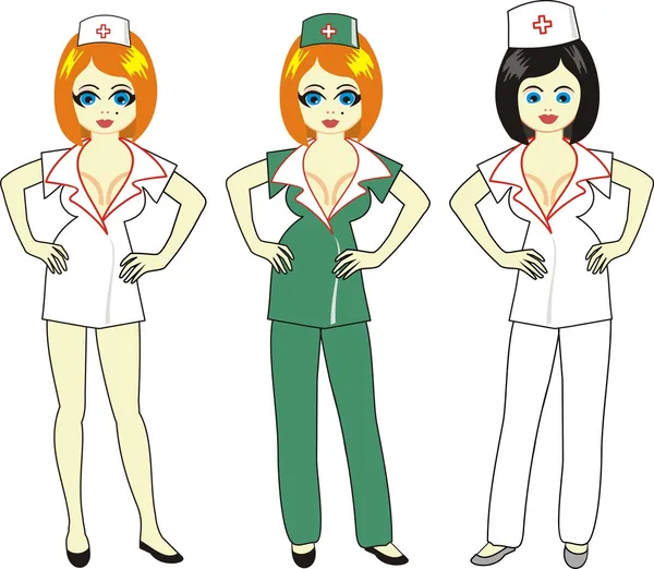 Hermosa enfermera — Archivo Imágenes Vectoriales